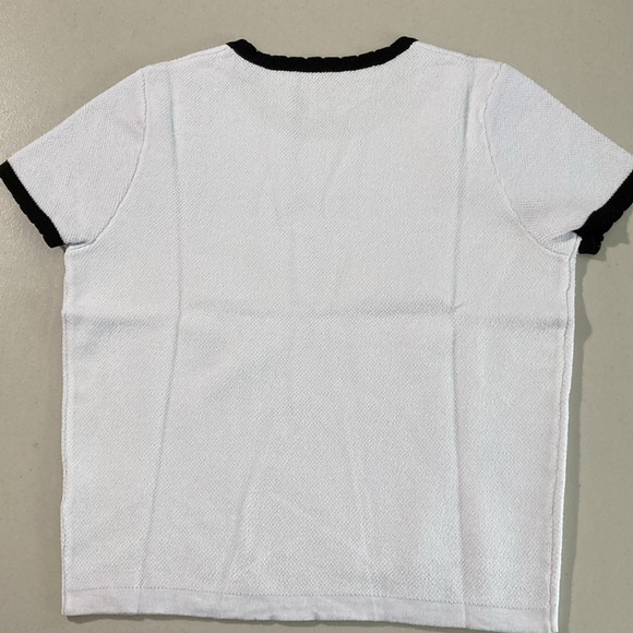 Imily Bela, Women's White Short Sleeve Summer Basic T. Size, S - Picture 3 of 11